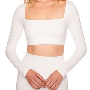 Susana Monaco square neck long sleeve top